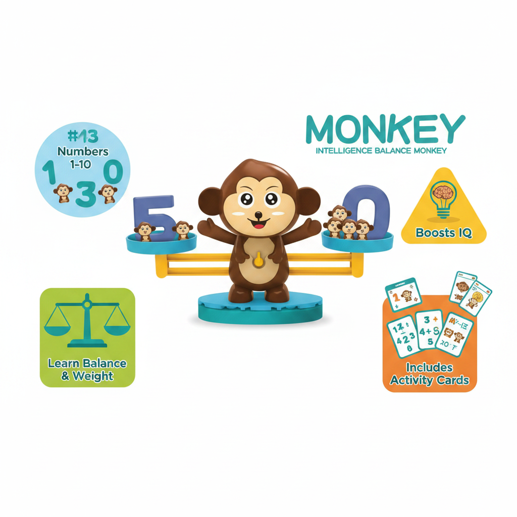 Monkey Balance - Feature Infographic