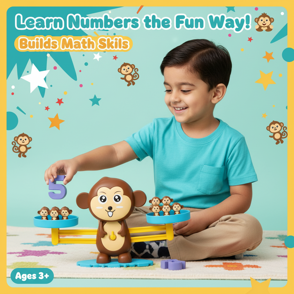Monkey Balance - Kids Ad with Captions